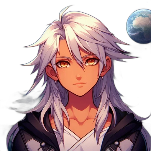 face, staff, hair, anime transparent PNG cut-out