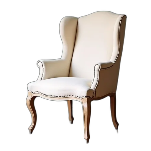furniture, 3d render, photorealistic, antique transparent PNG cut-out