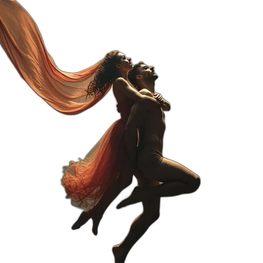 hair, dress, mask, staff transparent PNG cut-out