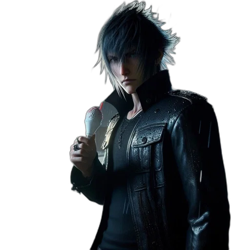 jacket, concept art, cyberpunk, 3d render transparent PNG cut-out