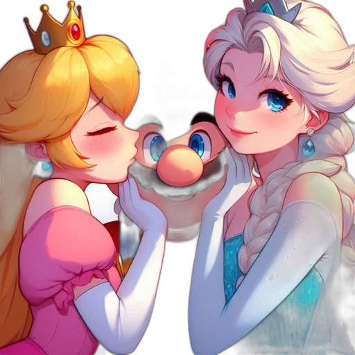 crown, concept art, watercolor, pixel art transparent PNG cut-out