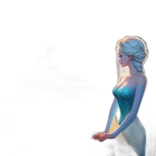 dress, creature, crown, concept art transparent PNG cut-out