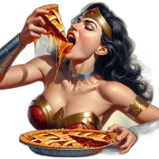 food, comic book art, concept art, photorealistic transparent PNG cut-out