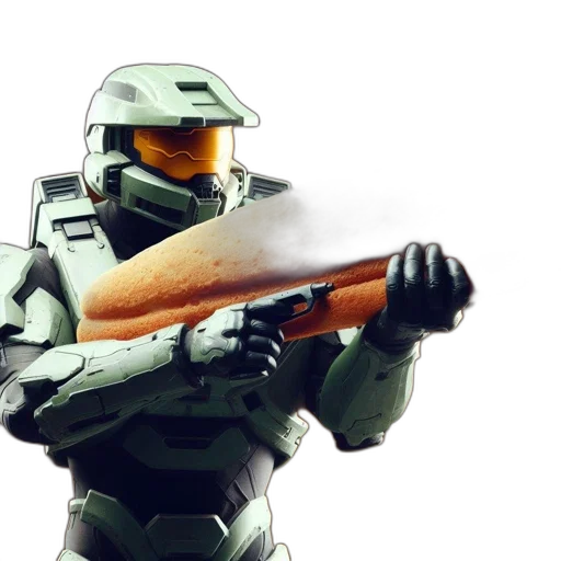 weapon, robot, concept art, 3d render transparent PNG cut-out