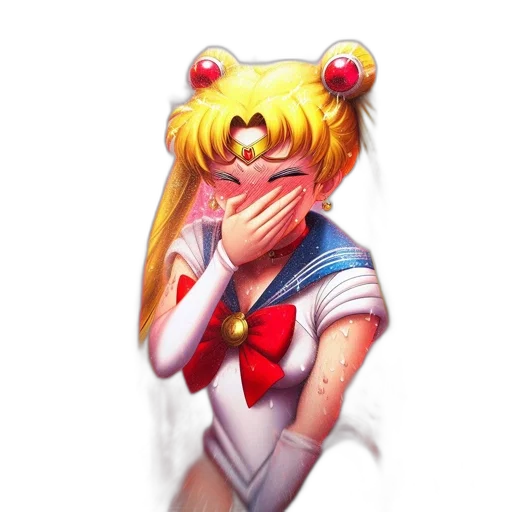 face, mask, anime, pixel art transparent PNG cut-out