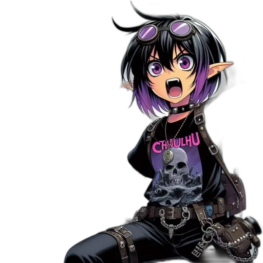 weapon, sword, creature, anime transparent PNG cut-out