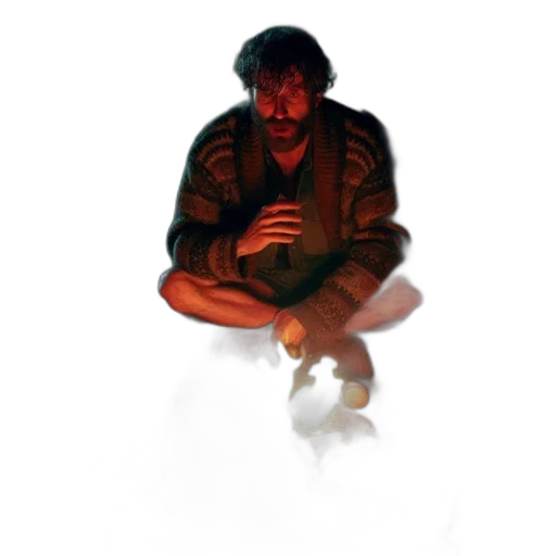 jacket, creature, face, weapon transparent PNG cut-out