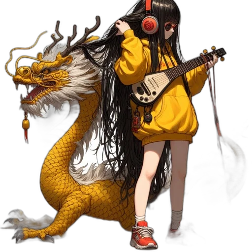 dragon, mask, staff, creature transparent PNG cut-out
