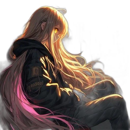 jacket, hair, dragon, concept art transparent PNG cut-out