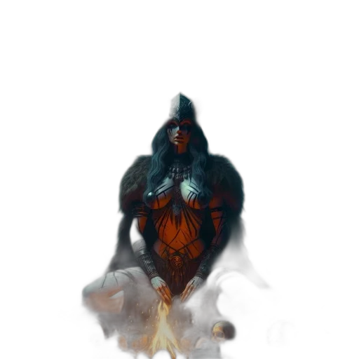mask, creature, dragon, staff transparent PNG cut-out