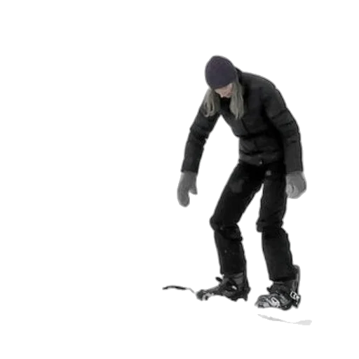 jacket, shoes, staff, robot transparent PNG cut-out