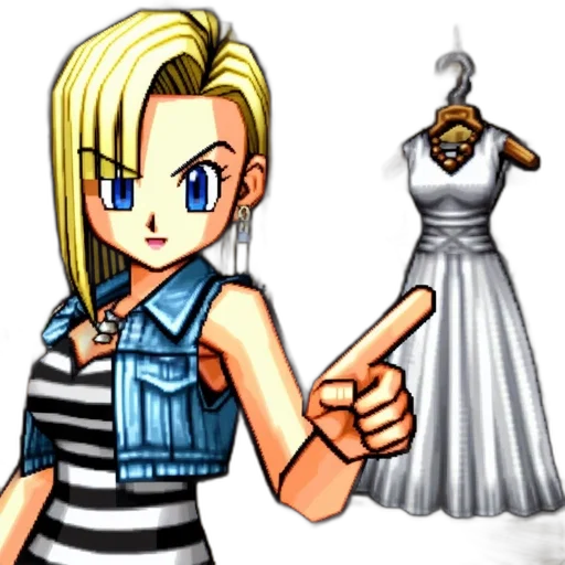 dress, jewelry, staff, weapon transparent PNG cut-out