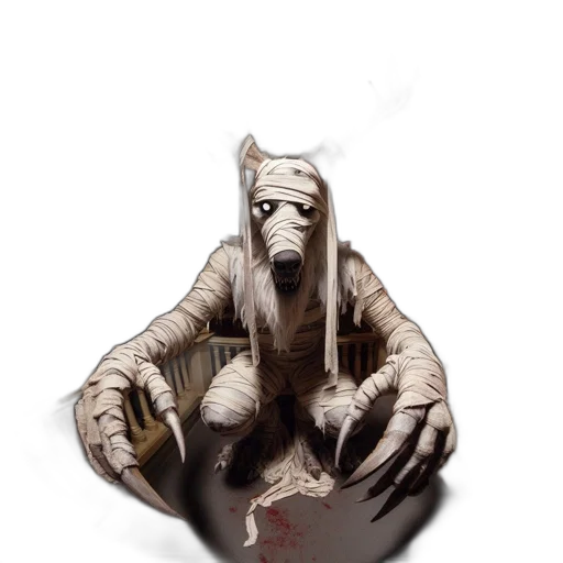 creature, animal, mask, staff transparent PNG cut-out