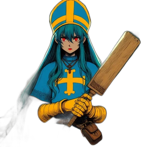sword, weapon, staff, anime transparent PNG cut-out