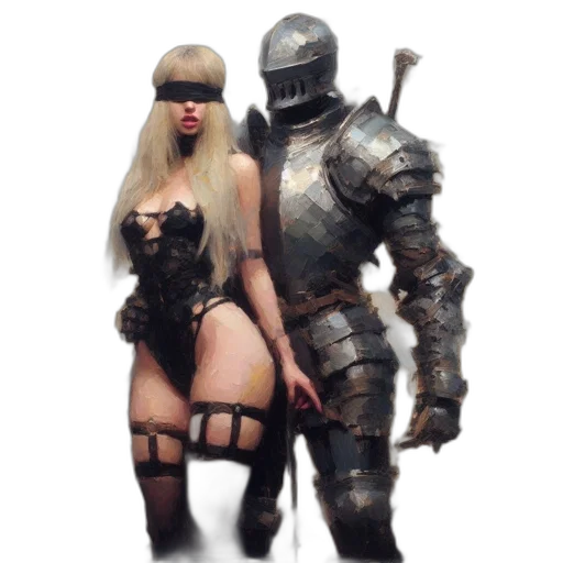 weapon, robot, sword, mask transparent PNG cut-out
