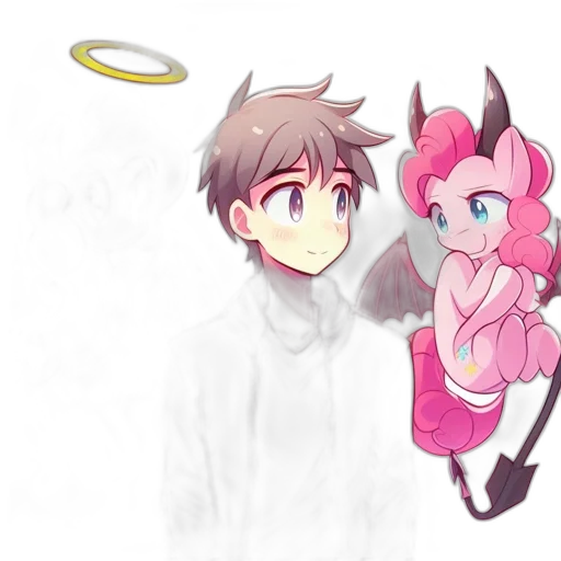 anime, pixel art, concept art, vaporwave transparent PNG cut-out