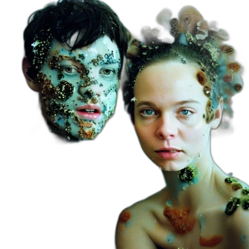 face, mask, jewelry, creature transparent PNG cut-out