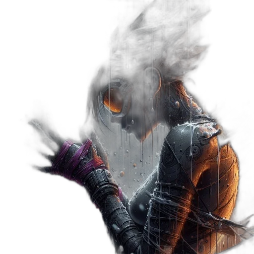 mask, dragon, jacket, face transparent PNG cut-out