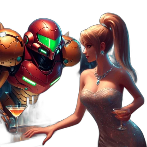 robot, concept art, fantasy art, comic book art transparent PNG cut-out