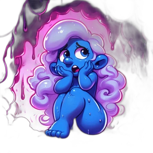 creature, staff, hair, dragon transparent PNG cut-out