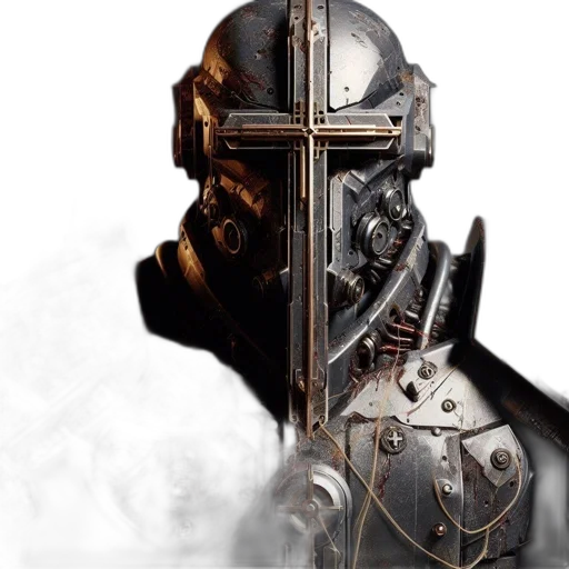 sword, weapon, mask, robot transparent PNG cut-out