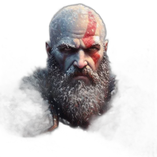 face, concept art, fantasy art, pixel art transparent PNG cut-out
