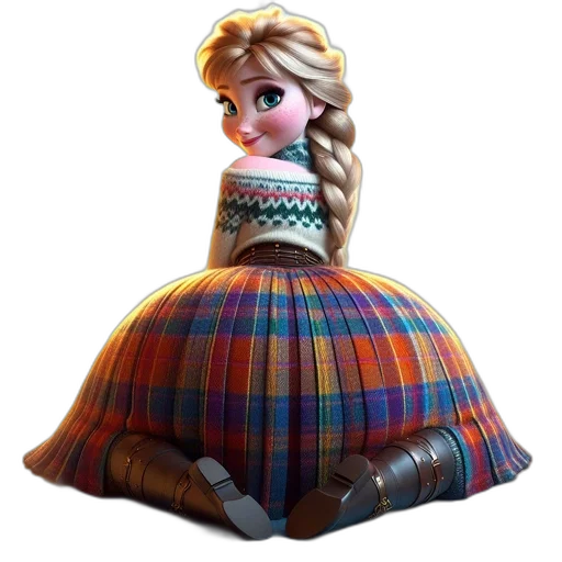 dress, crown, 3d render, concept art transparent PNG cut-out