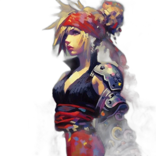 face, concept art, fantasy art, pixel art transparent PNG cut-out