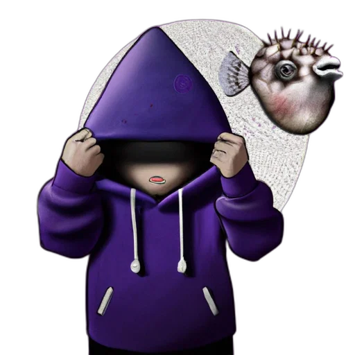 jacket, hat, mask, creature transparent PNG cut-out
