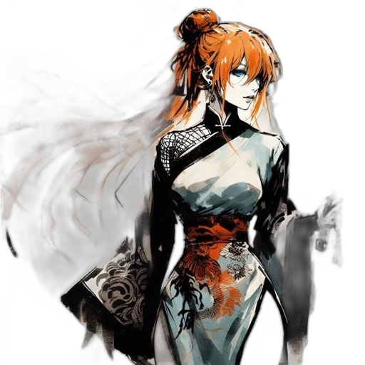 dress, concept art, fantasy art, anime transparent PNG cut-out