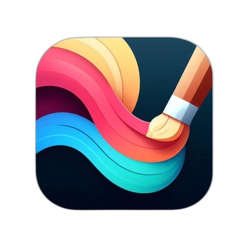 3d render, vaporwave, colorful, artsy transparent PNG cut-out