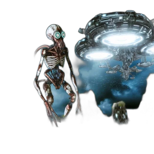 jewelry, robot, creature, concept art transparent PNG cut-out