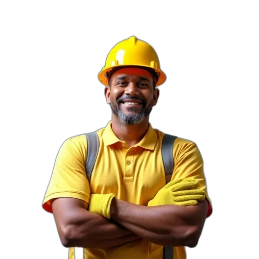 staff, hat, face, robot transparent PNG cut-out