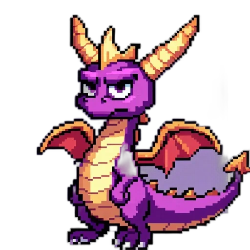 dragon, staff, creature, animal transparent PNG cut-out