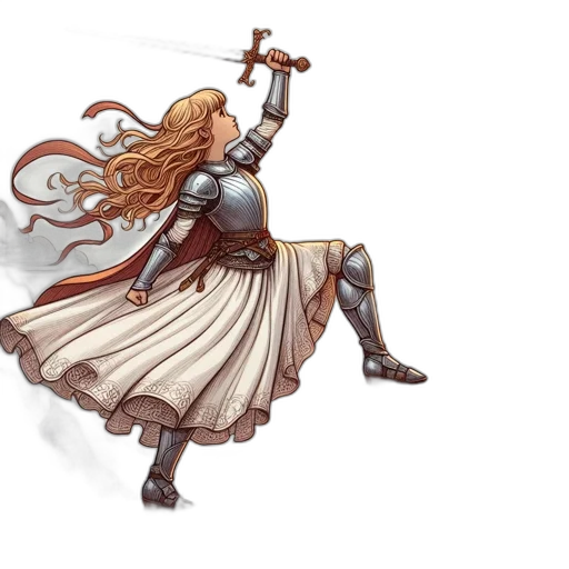 sword, weapon, staff, dress transparent PNG cut-out
