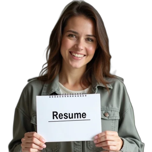 staff, jacket, woman, smiling transparent PNG cut-out