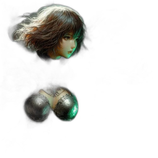 hair, mask, face, jewelry transparent PNG cut-out