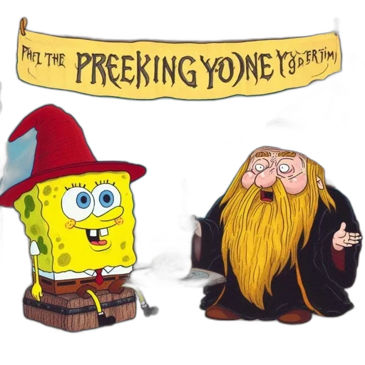 hat, concept art, spongebob, wears transparent PNG cut-out