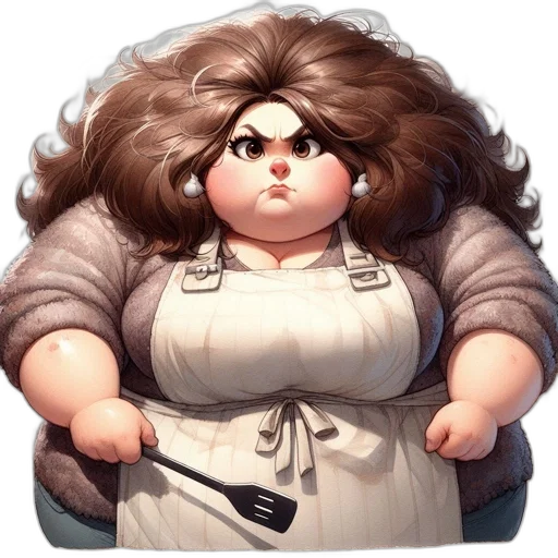 staff, hair, dress, face transparent PNG cut-out