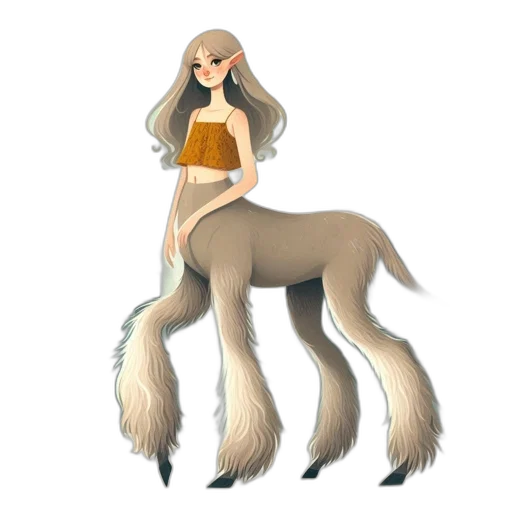 hair, animal, creature, staff transparent PNG cut-out