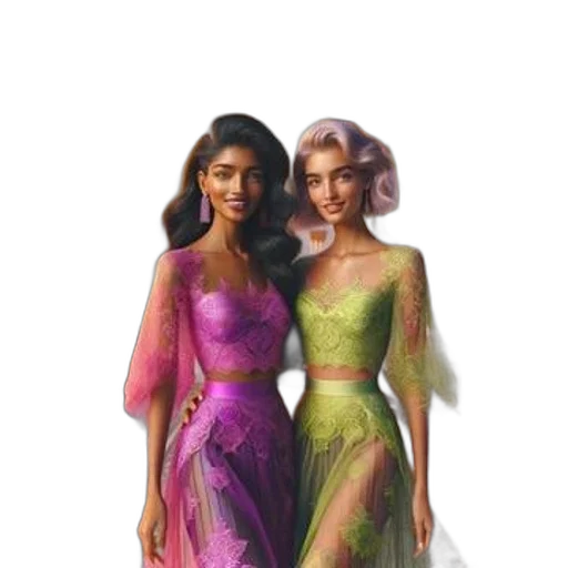 dress, jewelry, concept art, fantasy art transparent PNG cut-out