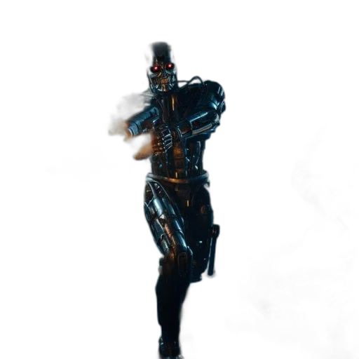 robot, sword, staff, weapon transparent PNG cut-out