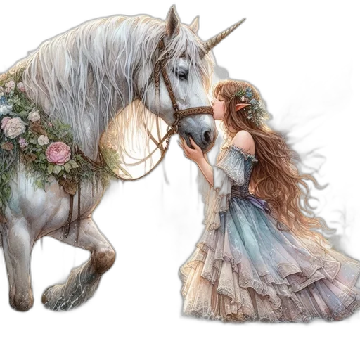 fantasy art, concept art, watercolor, photorealistic transparent PNG cut-out