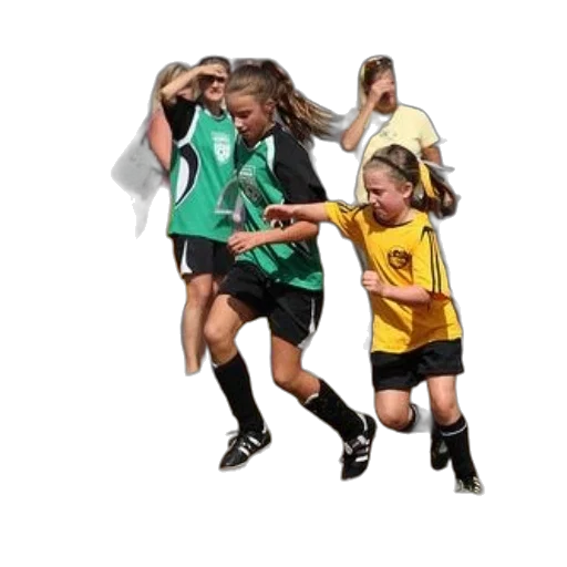 two, young, girls, playing transparent PNG cut-out