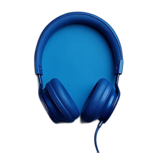mask, 3d render, blue, beats transparent PNG cut-out
