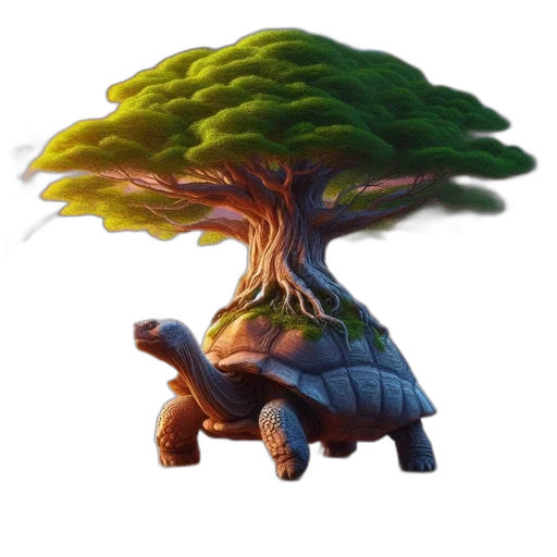 tree, animal, creature, hat transparent PNG cut-out