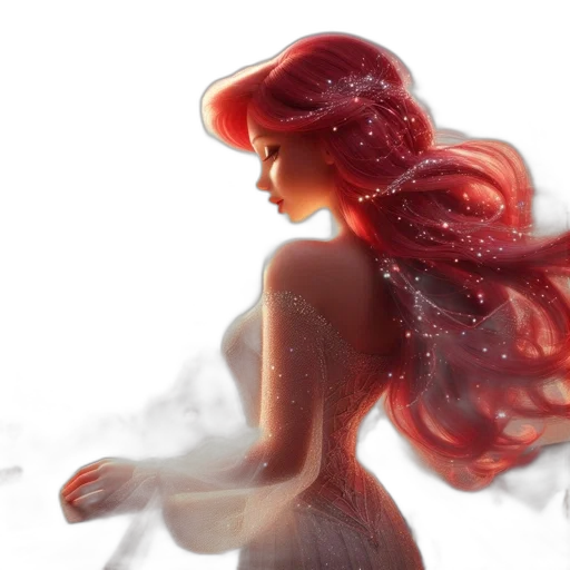 dress, concept art, fantasy art, watercolor transparent PNG cut-out