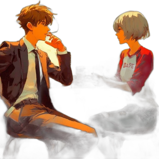 concept art, watercolor, anime, comic book art transparent PNG cut-out