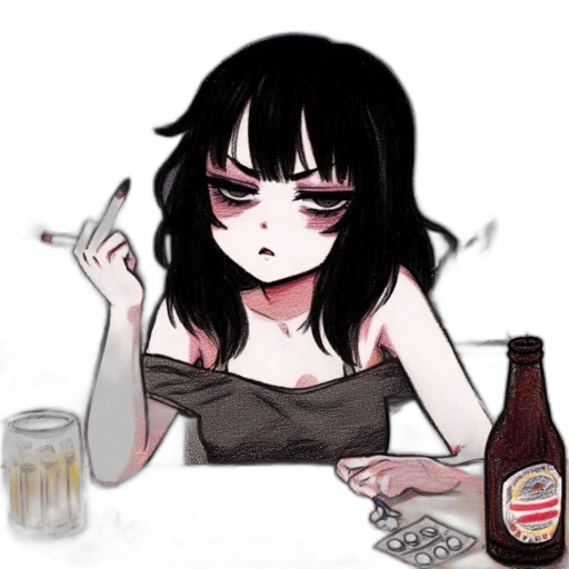 bottle, jacket, pixel art, vaporwave transparent PNG cut-out
