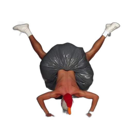 mask, creature, hat, jacket transparent PNG cut-out